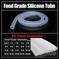 Food Grade Transparent Silicone Rubber Tube Hose Pipe Clear Beer Milk Soft 1M - 10*16mm