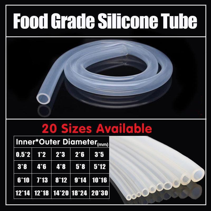 Food Grade Transparent Silicone Rubber Tube Hose Pipe Clear Beer Milk Soft 1M - 6*9mm