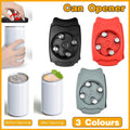 Topless Can Opener Manual Kitchen Tool for Beer Soda and Tin Bottles - Grey