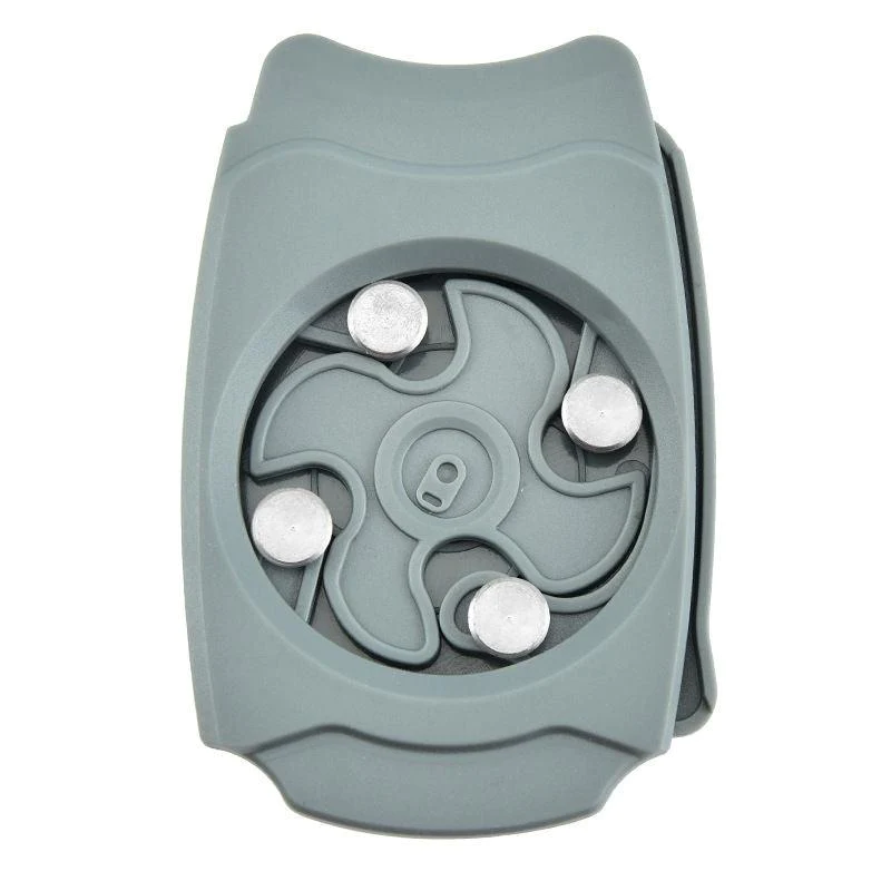 Topless Can Opener Manual Kitchen Tool for Beer Soda and Tin Bottles - Grey