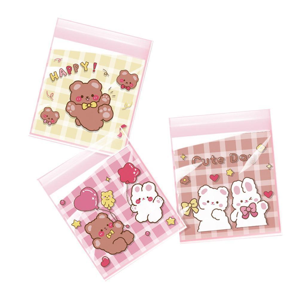 500 Pack Self Adhesive Cookie Packaging Bags Vibrant Designs OPP Material - Beer 10*10*3cm