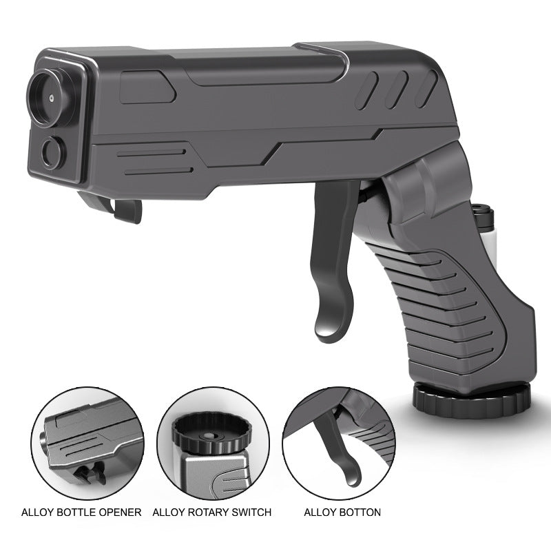 Black Alloy Edition Party Atmosphere Setting Tools Party Atmosphere Props - Novelty Beer Bottle Ejector & Stopper