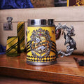 Collectible Fantasy House Crest Tankard Mug - 600ml Stainless Steel Lined Resin Beer Stein(yellow)